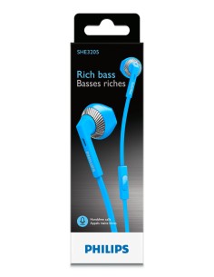Philips Cuffie auricolari SHE3205BL 00 2