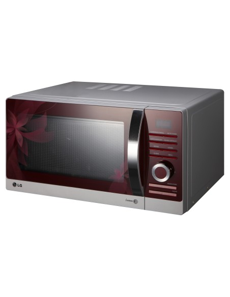 LG MH6883ATF forno a microonde Superficie piana 28 L 900 W Grigio, Rosso