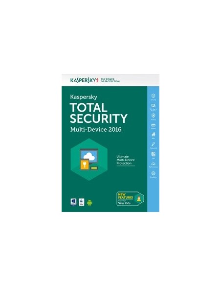 Kaspersky Lab Total Security Multi-Device 2016 ITA Licenza completa 3 licenza e 1 anno i