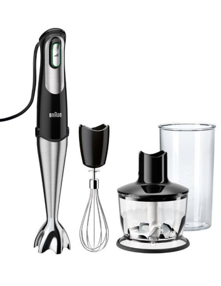 Braun MQ735 Sauce 0,5 L Frullatore ad immersione 750 W Nero, Acciaio inossidabile