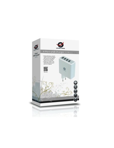 Conceptronic Caricatore USB a 4 porte da 5.1 A