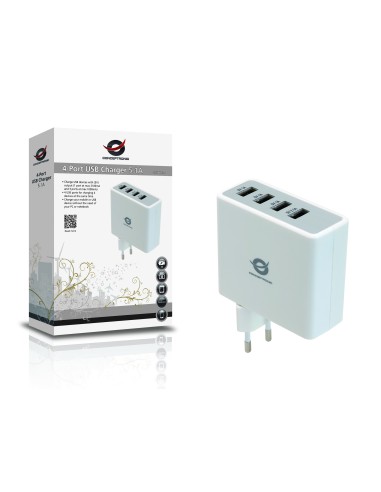 Conceptronic Caricatore USB a 4 porte da 5.1 A