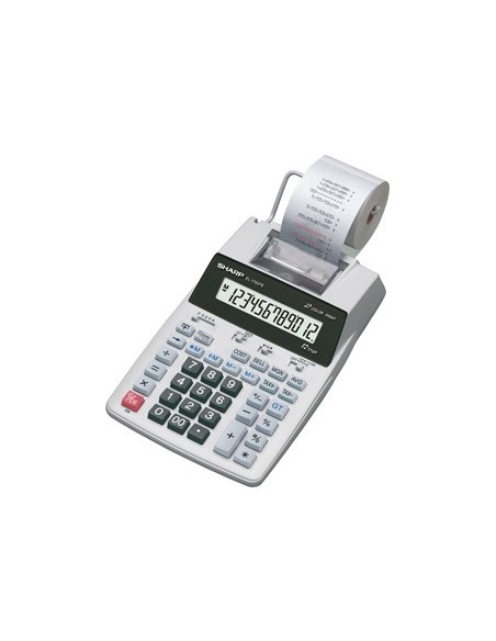 Sharp EL-1750PIII-GY calcolatrice Desktop Calcolatrice con stampa Bianco