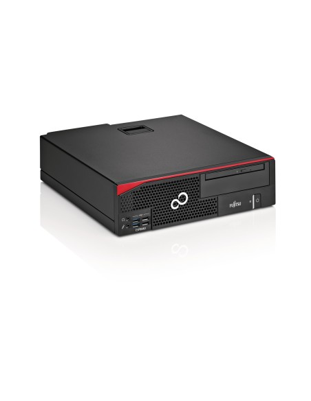 Fujitsu ESPRIMO D756 DDR4-SDRAM i5-6500 Desktop Intel® Core™ i5 8 GB 256 GB SSD Windows 7 Professional PC Nero, Rosso