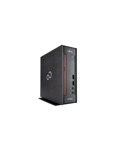 Fujitsu ESPRIMO Q956 DDR4-SDRAM i5-6500T Desktop Intel® Core™ i5 8 GB 256 GB SSD Windows 7 Professional Mini PC Nero, Rosso