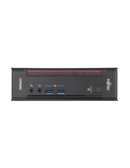 Fujitsu ESPRIMO Q956 DDR4-SDRAM i5-6500T Desktop Intel® Core™ i5 8 GB 256 GB SSD Windows 7 Professional Mini PC Nero, Rosso