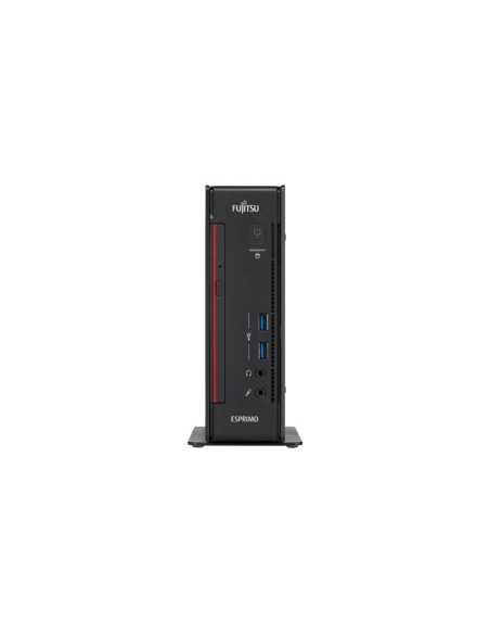 Fujitsu ESPRIMO Q956 DDR4-SDRAM i5-6500T Desktop Intel® Core™ i5 8 GB 256 GB SSD Windows 7 Professional Mini PC Nero, Rosso