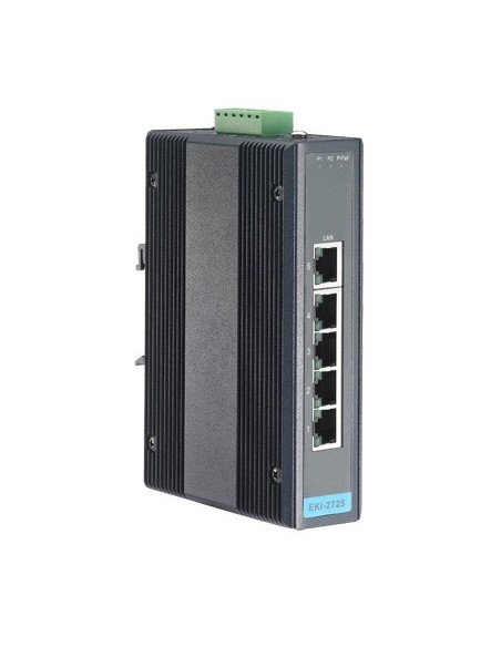 Advantech EKI-2725-BE switch di rete Gigabit Ethernet (10 100 1000) Nero