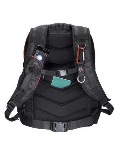 ASUS ROG Nomad zaino Nero, Arancione Nylon, Gomma