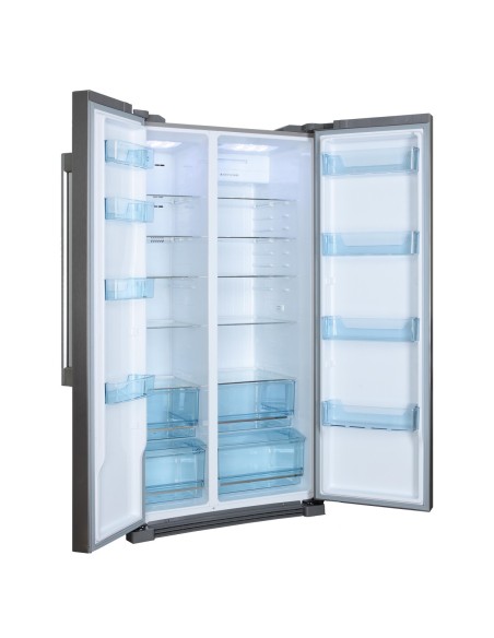 Haier HRF-628DF6 frigorifero side-by-side Libera installazione 570 L Argento