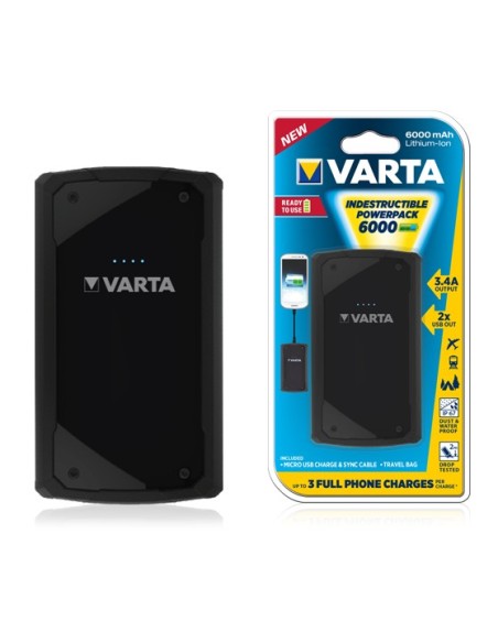 Varta Power Pack 6000 Ioni di Litio 6000 mAh Nero