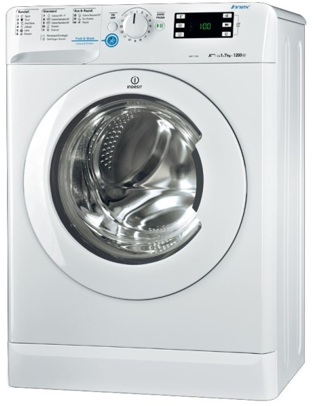 Indesit XWSE 71283X WWGG IT lavatrice Caricamento frontale 7 kg 1200 Giri min Grigio, Bianco