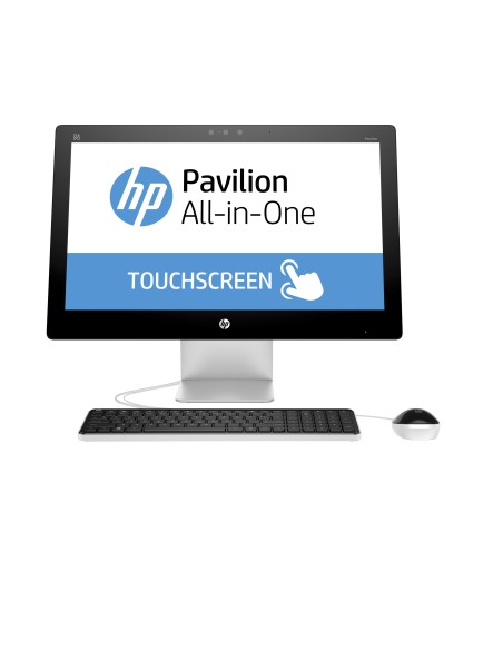 HP Pavilion 23-q190nl AMD A10 58,4 cm (23") 1920 x 1080 Pixel Touch screen 8 GB DDR3L-SDRAM 1000 GB HDD PC All-in-one Windows