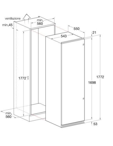 Hotpoint BSZ 3033 V monoporta Da incasso 273 L Bianco