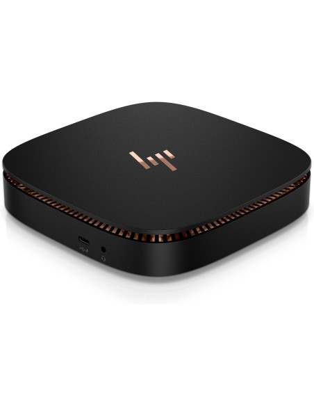HP Elite Slice DDR4-SDRAM i3-6100T USFF Intel® Core™ i3 4 GB 500 GB HDD Windows 10 Pro Mini PC Nero