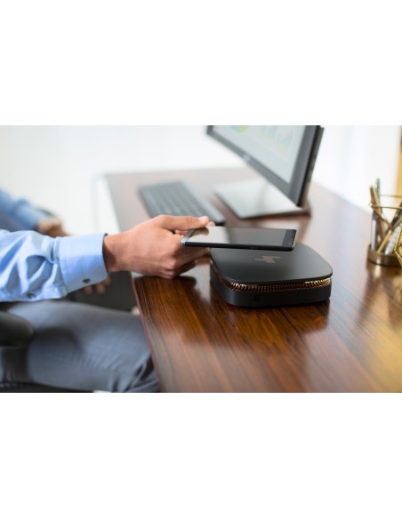 HP Elite Slice DDR4-SDRAM i3-6100T USFF Intel® Core™ i3 4 GB 500 GB HDD Windows 10 Pro Mini PC Nero
