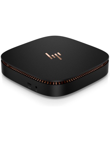 HP Elite Slice DDR4-SDRAM i3-6100T USFF Intel® Core™ i3 8 GB 256 GB SSD Windows 10 Pro Mini PC Nero