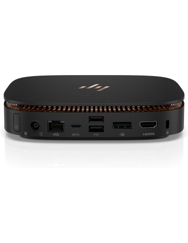 HP Elite Slice DDR4-SDRAM i5-6500T USFF Intel® Core™ i5 8 GB 256 GB SSD Windows 10 Pro Mini PC Nero, Oro