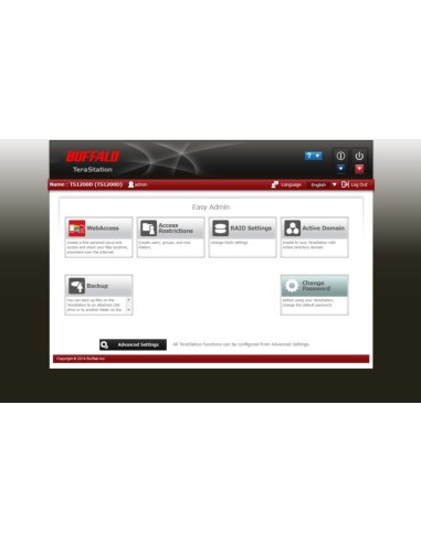 Buffalo TeraStation 5400 24TB NAS Collegamento ethernet LAN Nero D2550