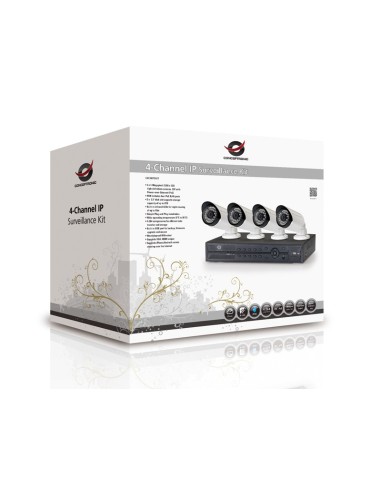 Conceptronic Kit di sorveglianza telecamere IP a 4 canali