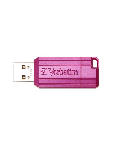 Verbatim PinStripe - Memoria USB da 16 GB - Rosa intenso