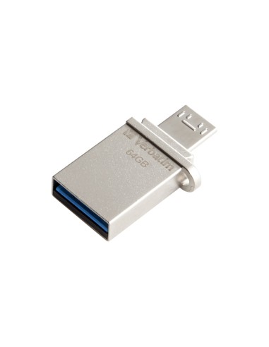 Verbatim Store 'n' Go OTG Micro unità flash USB 64 GB USB Type-A   Micro-USB 3.2 Gen 1 (3.1 Gen 1) Argento