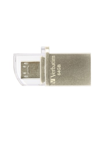 Verbatim Store 'n' Go OTG Micro unità flash USB 64 GB USB Type-A   Micro-USB 3.2 Gen 1 (3.1 Gen 1) Argento