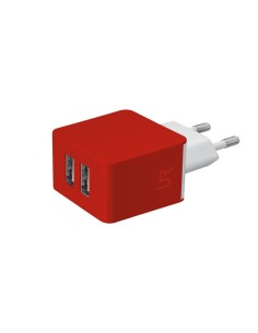 Trust Dual Smartphone Wall Charger Rosso Interno