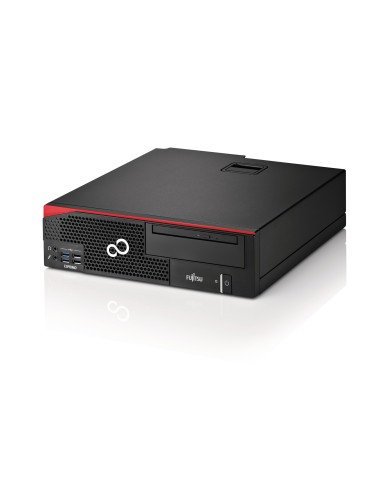 Fujitsu ESPRIMO D556 DDR4-SDRAM i3-6100 Desktop Intel® Core™ i3 8 GB 1000 GB HDD Windows 7 Professional PC Nero, Rosso
