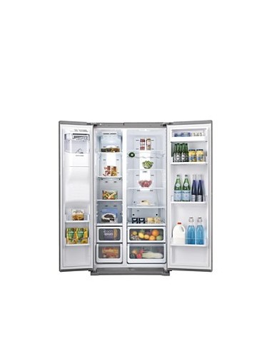 Samsung RSH7UNPN frigorifero side-by-side Libera installazione Platino, Acciaio inossidabile
