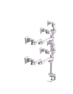Neomounts by Newstar FPMA-D930D-6 supporto da tavolo per Tv a schermo piatto 45,7 cm (18") Argento