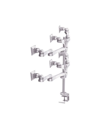 Neomounts by Newstar FPMA-D930D-6 supporto da tavolo per Tv a schermo piatto 45,7 cm (18") Argento