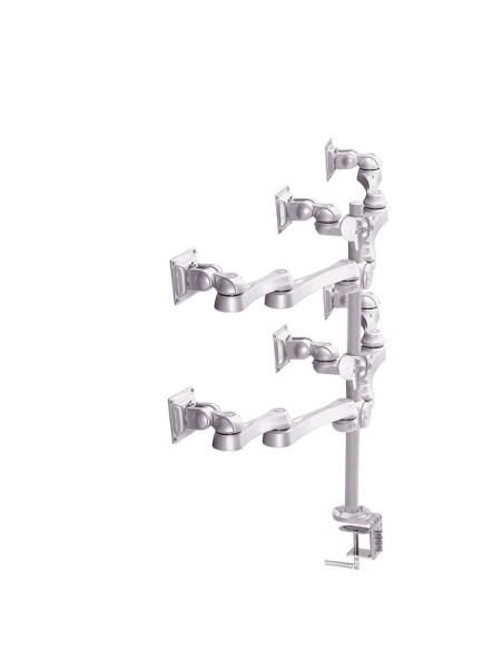 Neomounts by Newstar FPMA-D930D-6 supporto da tavolo per Tv a schermo piatto 45,7 cm (18") Argento