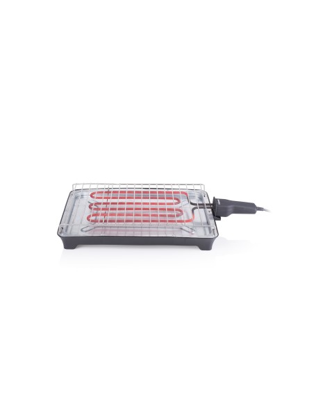Tristar Electric Table BBQ Grill Da tavolo Elettrico Nero, Acciaio inossidabile 2000 W