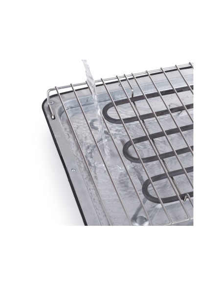 Tristar Electric Table BBQ Grill Da tavolo Elettrico Nero, Acciaio inossidabile 2000 W