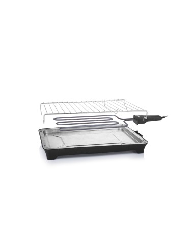 Tristar Electric Table BBQ Grill Da tavolo Elettrico Nero, Acciaio inossidabile 2000 W
