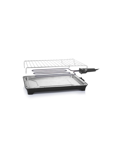Tristar Electric Table BBQ Grill Da tavolo Elettrico Nero, Acciaio inossidabile 2000 W