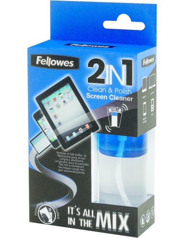 Fellowes 9922301 kit per la pulizia Tablet PC Panni asciutti e liquido per la pulizia dell'apparecchiatura 50 ml