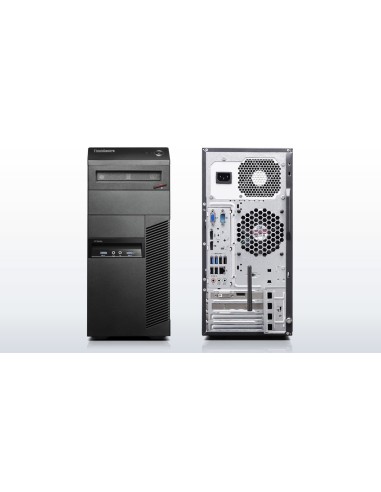 Lenovo ThinkCentre M83 DDR3-SDRAM i5-4590 Mini Tower Intel® Core™ i5 4 GB 256 GB SSD Windows 7 Professional PC Nero