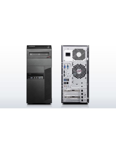 Lenovo ThinkCentre M83 DDR3-SDRAM i5-4590 Mini Tower Intel® Core™ i5 4 GB 256 GB SSD Windows 7 Professional PC Nero