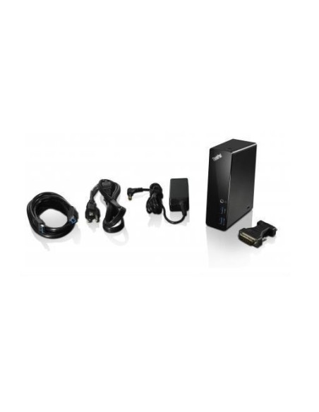 Lenovo 4X10A06700 replicatore di porte e docking station per notebook Nero