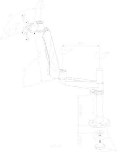 Neomounts by Newstar FPMA-D975 supporto da tavolo per Tv a schermo piatto 76,2 cm (30") Argento