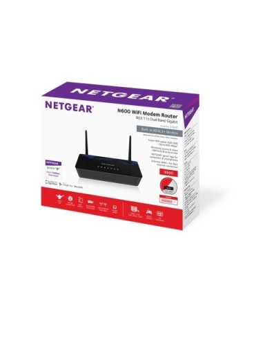 NETGEAR D3600 router wireless Gigabit Ethernet Dual-band (2.4 GHz 5 GHz) 4G Nero