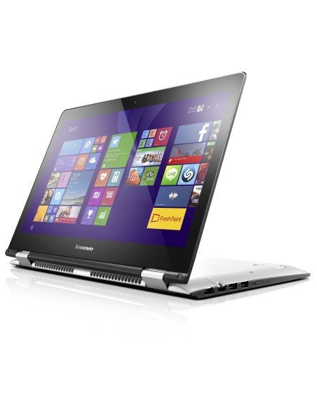 Lenovo Yoga 500 Ibrido (2 in 1) 35,6 cm (14") Touch screen AMD A6 4 GB DDR3L-SDRAM 500 GB HDD Windows 10 Home Nero, Bianco