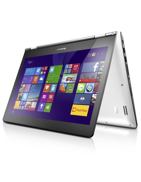 Lenovo Yoga 500 Ibrido (2 in 1) 35,6 cm (14") Touch screen AMD A6 4 GB DDR3L-SDRAM 500 GB HDD Windows 10 Home Nero, Bianco