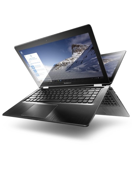 Lenovo Yoga 500 Ibrido (2 in 1) 35,6 cm (14") Touch screen AMD A6 4 GB DDR3L-SDRAM 500 GB HDD Windows 10 Home Nero, Bianco