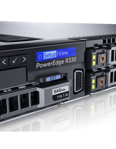 DELL PowerEdge R330 server 3 GHz 8 GB Rack (1U) Intel® Xeon® E3 v5 DDR4-SDRAM