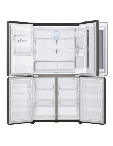 LG GMX936SBHV frigorifero Multidoor InstaView™ Libera installazione Nero 571 L A+