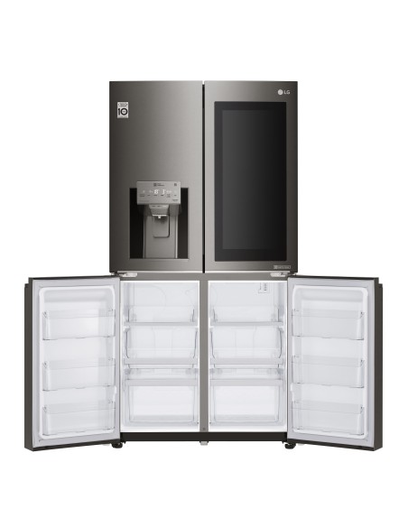 LG GMX936SBHV frigorifero Multidoor InstaView™ Libera installazione Nero 571 L A+