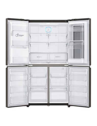 LG GMX936SBHV frigorifero Multidoor InstaView™ Libera installazione Nero 571 L A+